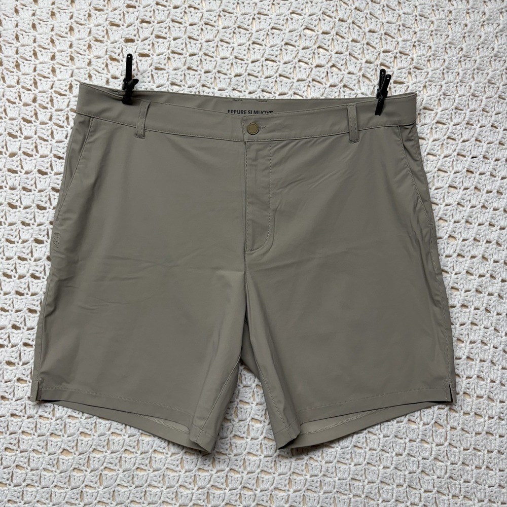 Rhone Resort Shorts Mens Size 38 Beige Eppure SI Mouve Breathable RN#141364